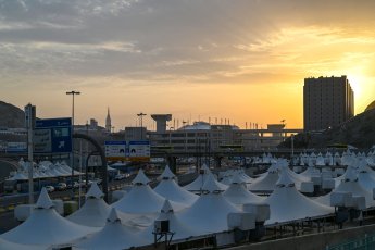 The kiosks of Mina tents